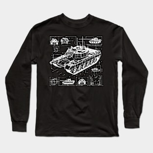 tank 3d design Long Sleeve T-Shirt